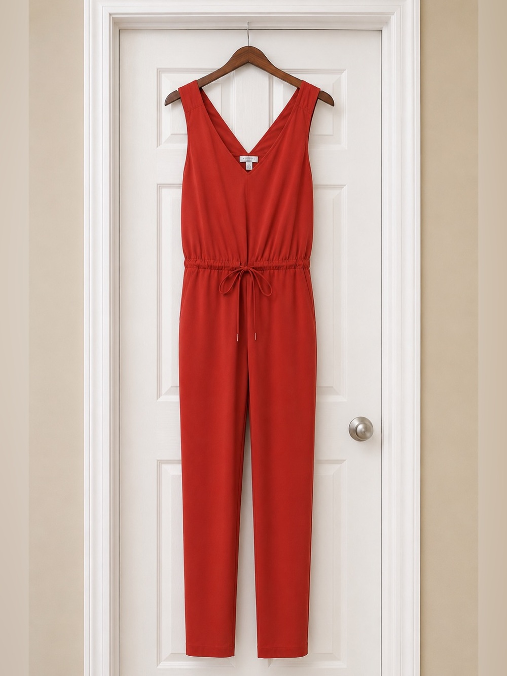 Athleta Savannah Wide Leg Jumpsuit NWOT Size 8 Burnt Orange